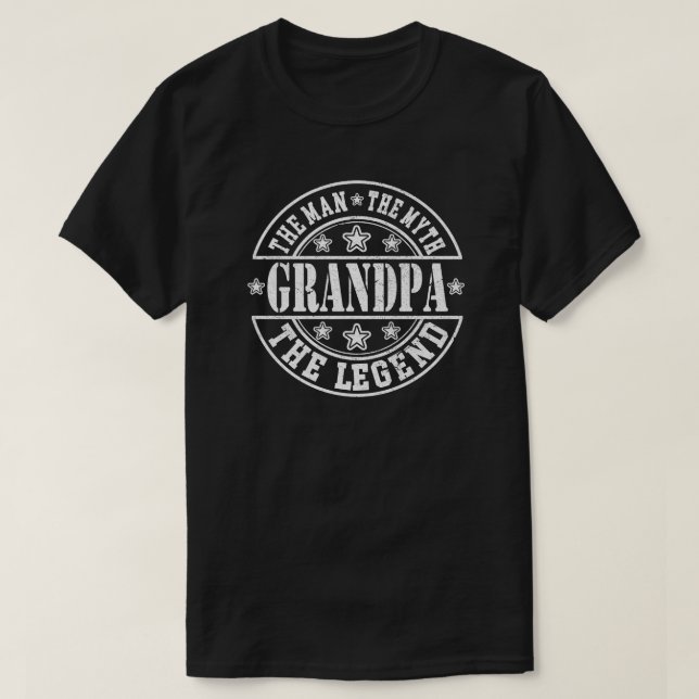 Großvater des Mannes Der Mythos Der legendäre Vate T-Shirt (Design vorne)