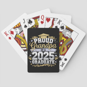 Großvater einer 2025 Abschluss-Graduate-Familie Spielkarten