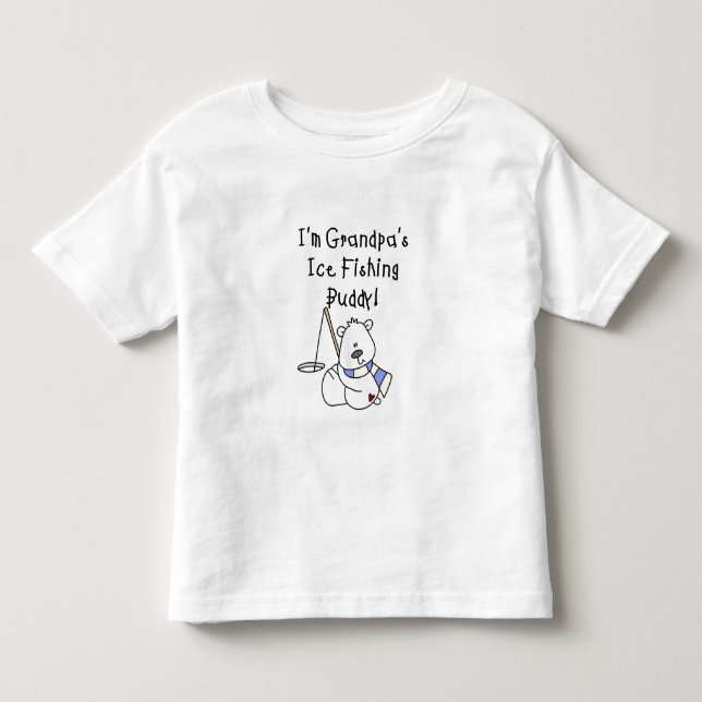 Großvater-Eis-Fischen-Freund Kleinkind T-shirt (Vorderseite)