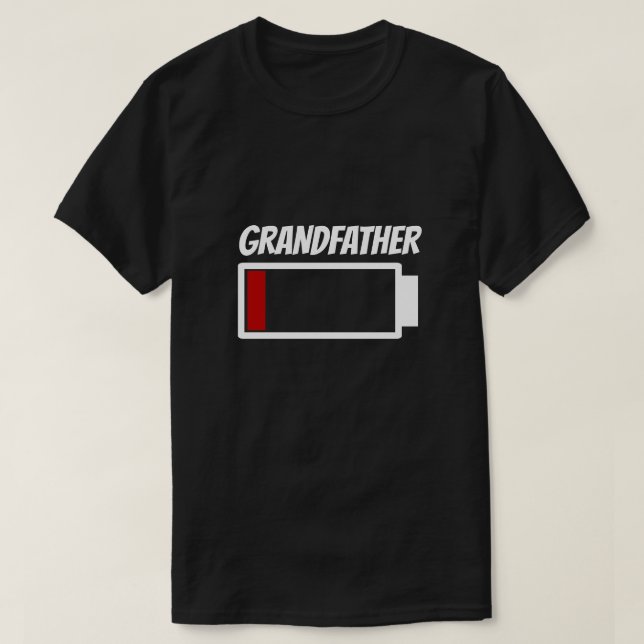 Großvater-Energiespargerät für Power mit niedrigem T-Shirt (Design vorne)