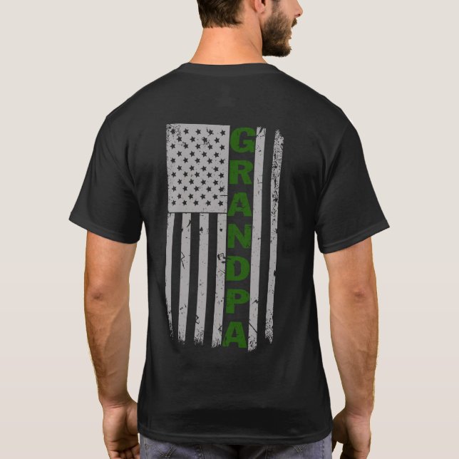 Großvater Flag Pride T-Shirt (Rückseite)