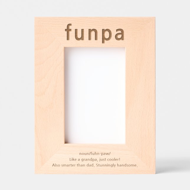 Großvater Funny Definition Etted Picture Frame Geätzte Rahmen (Vorderseite)