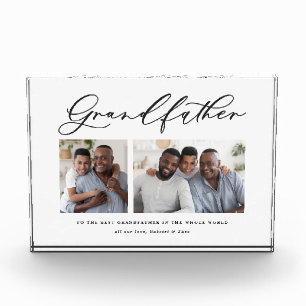 Großvater-Geschenk für Großvater mit einem mode Fotoblock