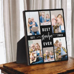 Großvater Großkinder FotoCollage Fotoplatte<br><div class="desc">Feiern Sie die besondere Bindung zwischen Papa und seinen Enkelkindern mit unserer "Papa-Großvater-FotoCollage"-Plakette. Diese personalisierte Gedenktafel zeigt wunderbar eine Sammlung von hochgeschätzten Fotos, die wertvolle Momente und Erinnerungen vereint, die Papa mit seinen geliebten Enkelkindern teilt. Der hervorgehobene Titel "Papa" verleiht dem Design eine Touch von Wärme und Zuneigung. Die aus...</div>