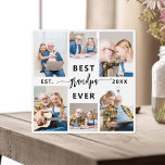 Großvater Großkinder FotoCollage Fotoplatte<br><div class="desc">Feiern Sie die besondere Bindung zwischen Papa und seinen Enkelkindern mit unserer "Papa-Großvater-FotoCollage"-Plakette. Diese personalisierte Gedenktafel zeigt wunderbar eine Sammlung von hochgeschätzten Fotos, die wertvolle Momente und Erinnerungen vereint, die Papa mit seinen geliebten Enkelkindern teilt. Der hervorgehobene Titel "Papa" verleiht dem Design eine Touch von Wärme und Zuneigung. Die aus...</div>