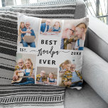 Großvater Großkinder FotoCollage Kissen<br><div class="desc">Feiern Sie die besondere Bindung zwischen Opa und seinen Enkelkindern mit dem "Großvater Großvater Großkinder FotoCollage" Keuchkissen. Dieses personalisierte Wurfkissen besticht durch eine wunderschön arrangierte Collage aus hochgeliebten Fotos, die wertvolle Momente und fröhliche Erinnerungen einfangen, die mit seinen geliebten Enkeln geteilt werden. Der liebevolle Titel "Opa" wird prominent angezeigt und...</div>