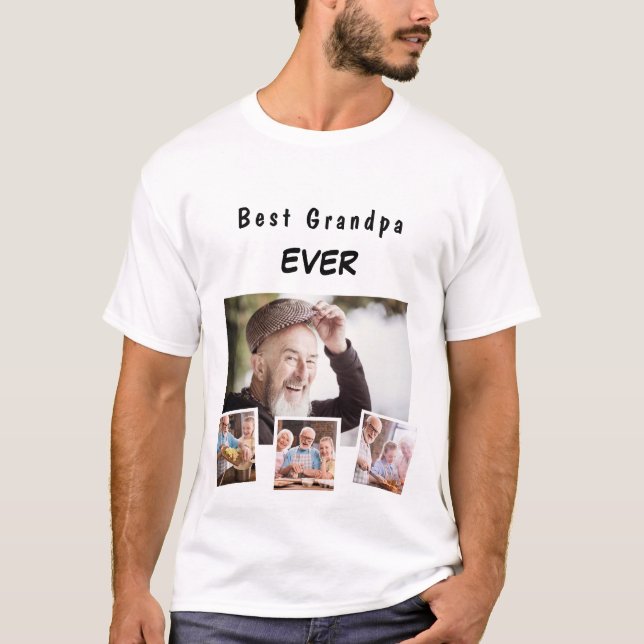 Großvater Großvater-Foto T-Shirt (Vorderseite)
