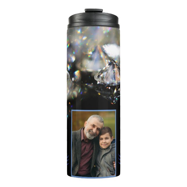 Großvater Großvater Großvater Fotografie Thermosbecher (Vorderseite)