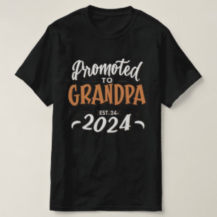 Großvater im Jahr 2024, befördert zu Opa Est. 2024 T-Shirt