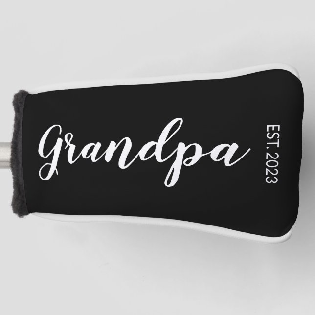 Großvater - individualisierbares festes Jahr Golf Headcover (Vorderseite)