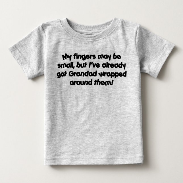 Großvater ist umgeschnappt! baby t-shirt (Vorderseite)