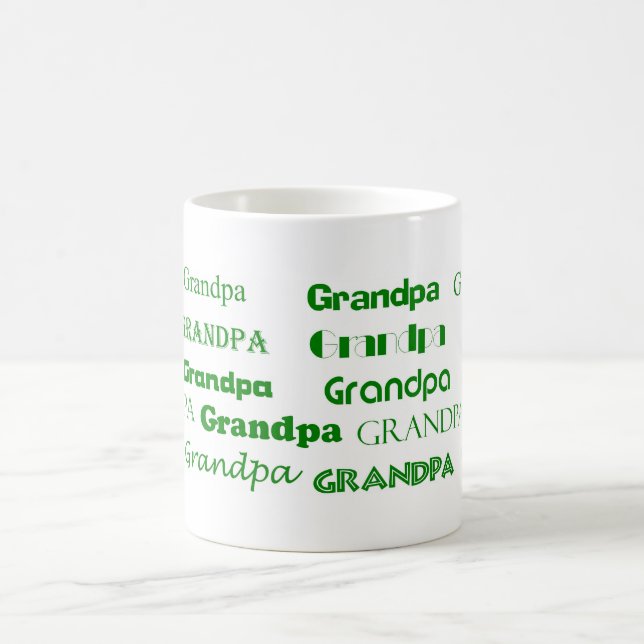 Großvater-Kaffee-Tasse (Grün) Kaffeetasse (Mittel)