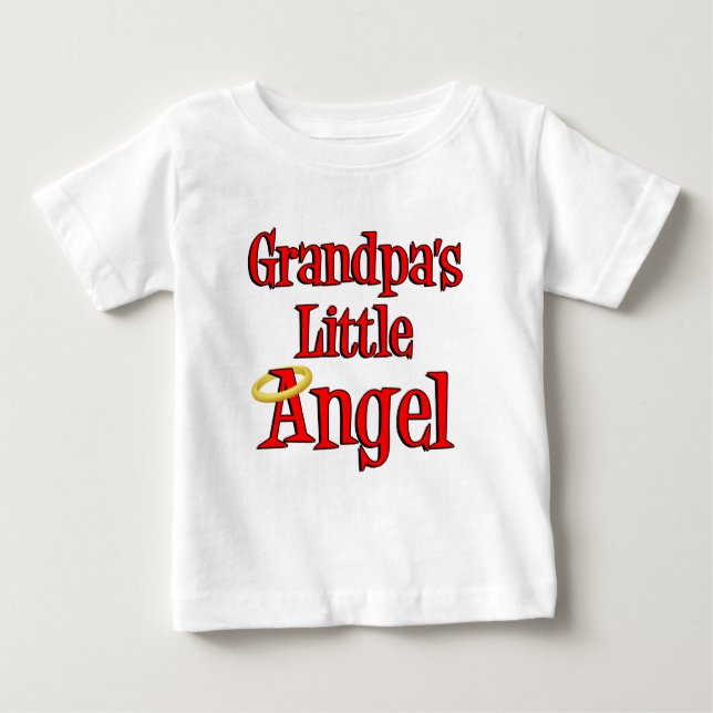 Großvater-Kleiner Engel Baby T-shirt (Vorderseite)