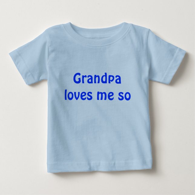 Großvater-Lieben ich so Baby T-shirt (Vorderseite)