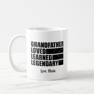 Großvater Liebte Gelernt Legendär Personalisiert Kaffeetasse