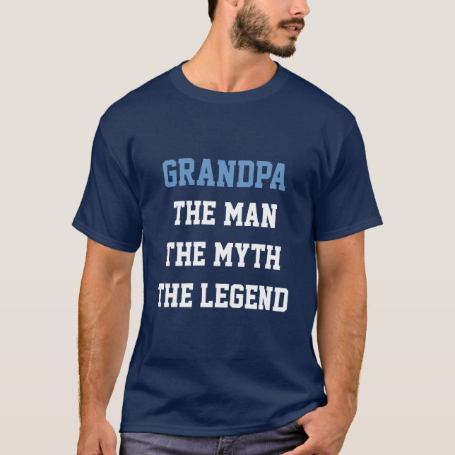 Großvater-Mann-Mythos Legende zum Shirt (Vorderseite)