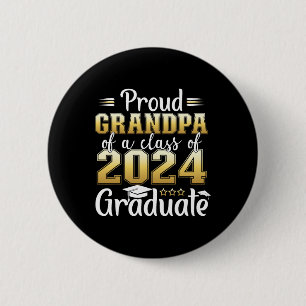 Großvater mit einem Cl von 2024 Hochschulabsolvent Button