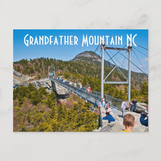 Großvater Mountain NC Postkarte (Vorderseite)
