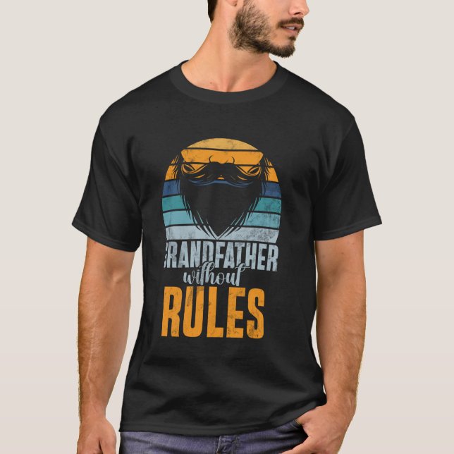 Großvater ohne Regeln Großvater T-Shirt (Vorderseite)