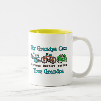 Großvater Outswim Outbike überholte Zweifarbige Tasse