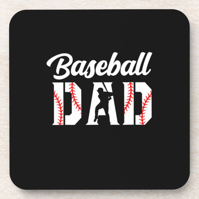 Großvater Quotes | Baseball-Vater Getränkeuntersetzer (Vorderseite)