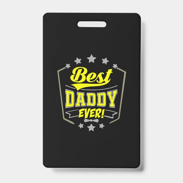 Großvater Quotes | Best Daddy Ever Ausweis (Vorderseite)