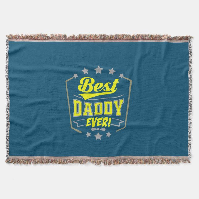 Großvater Quotes | Best Daddy Ever Decke (Vorderseite)