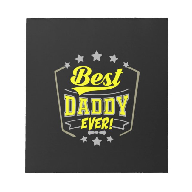 Großvater Quotes | Best Daddy Ever Notizblock (Vorderseite)