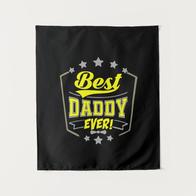 Großvater Quotes | Best Daddy Ever Wandteppich (Vorderseite)