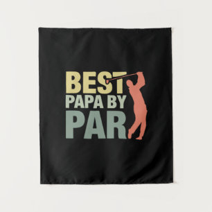 Großvater Quotes Beste Papa Par Golf Wandteppich