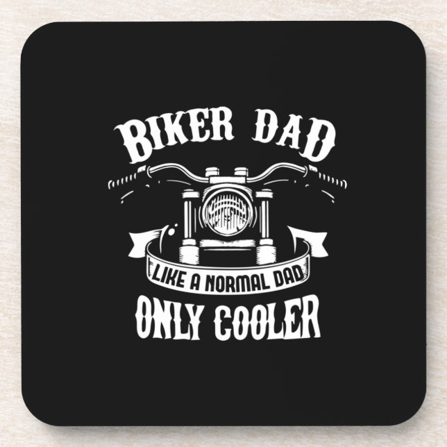 Großvater Quotes | Bester Biker-Vater Getränkeuntersetzer (Vorderseite)