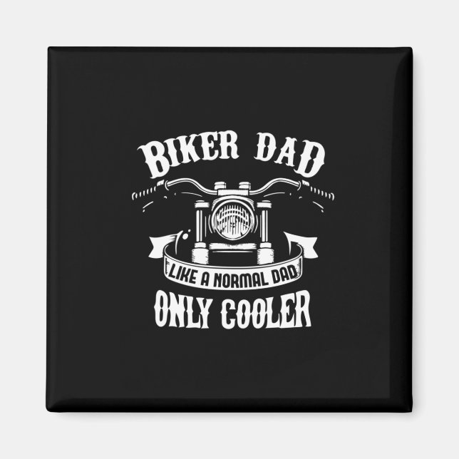 Großvater Quotes | Bester Biker-Vater Magnet (Vorne)