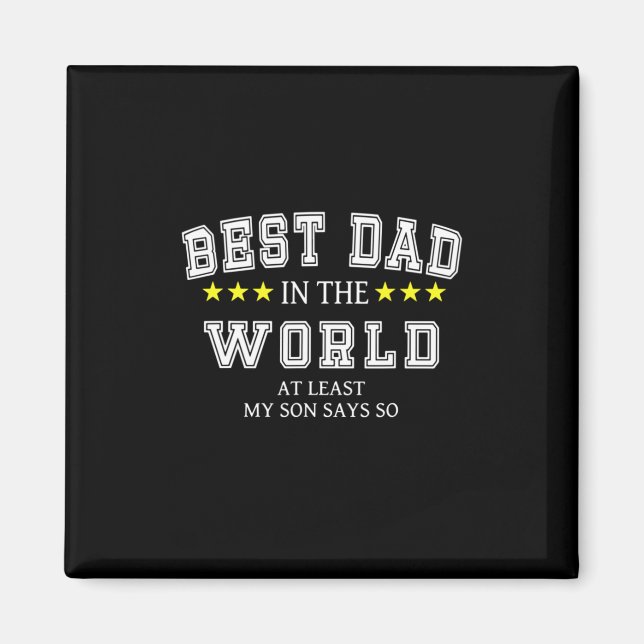 Großvater Quotes | Bester Vater in der Welt Magnet (Vorne)