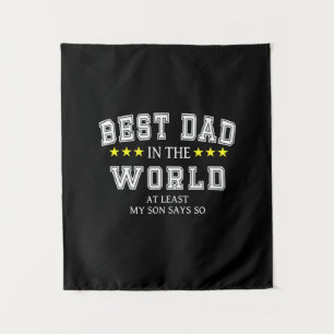 Großvater Quotes Bester Vater in der Welt Wandteppich