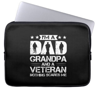 Großvater Quotes Ich bin Vater und Veteran Laptopschutzhülle