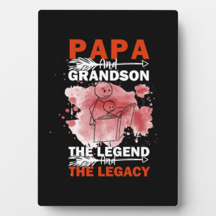 Großvater Quotes Papa und Grandson Fotoplatte