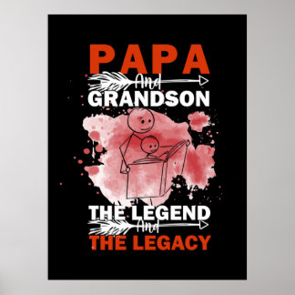 Großvater Quotes | Papa und Grandson Poster