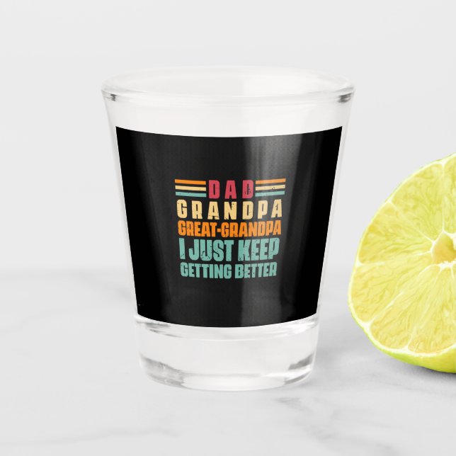 Großvater Quotes | Vater Großer Opa Schnapsglas (Vorderseite)