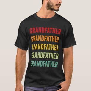 Großvater Regenbogen Text  Großvater Farbiger T-Shirt