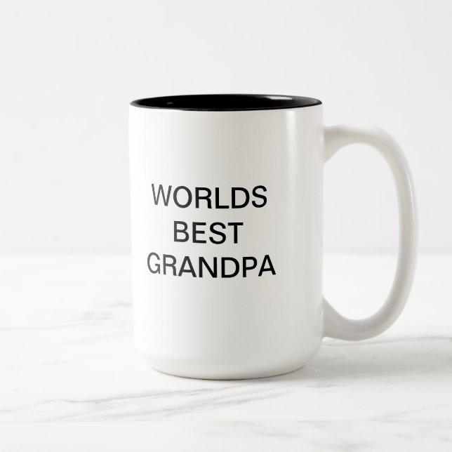 GROSSVATER-TASSE ZWEIFARBIGE TASSE (Rechts)
