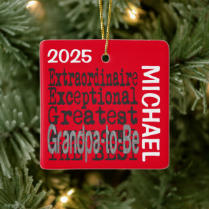 Großvater-to-be-Sonderbeauftragter Keramikornament