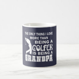 Großvater über Golf Kaffeetasse