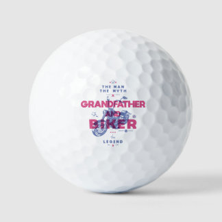 Großvater und Biker der Mann der Mythos der Legend Golfball