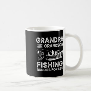 Großvater und Großfischer, die für lebenslanges Ge Kaffeetasse
