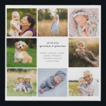 Großvater und Oma Family Foto Grid Künstlicher Leinwanddruck<br><div class="desc">Opa & Oma Foto Gitter Imitate Leinwand. Diese Leinwand der Wandkunst verfügt über 8 Fotos und anpassbaren Text. Die Fotos und Texte können einfach mit beliebigen Fotos und Texten angepasst werden. Maßgeschneiderte Foto-Leinwand machen Großeltern große Geschenke für Weihnachten,  Geburtstage,  Mütter Tag,  Väter Tag und jeden anderen besondere Anlass.</div>