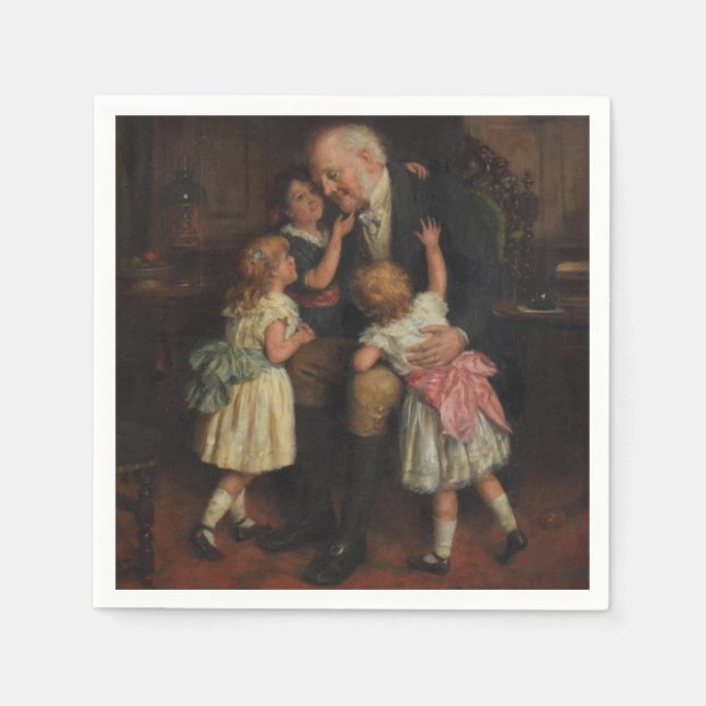 Großvater (von Joseph Clark) Serviette (Vorderseite)