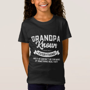 Großvater weiß alles 60. Geschenk Funny Vaters T-Shirt