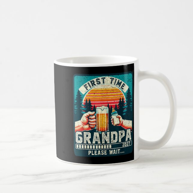 Großvater wird zum ersten Mal 2027 Neuer werdender Kaffeetasse (Rechts)