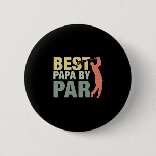 Großvater Zitate   Bester Papa By Par Golf Button