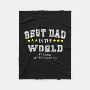 Großvater Zitate   Bester Vater der Welt Fleecedecke